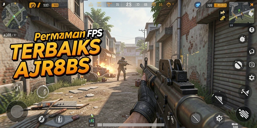 Screenshot gameplay AJR88 menampilkan aksi penembakan yang intens dan dinamis.