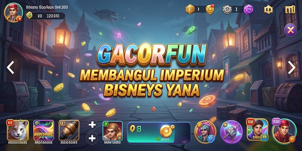 Tangkapan layar utama GACORFUN menunjukkan strategi dan manajemen dalam gameplay Tycoon.