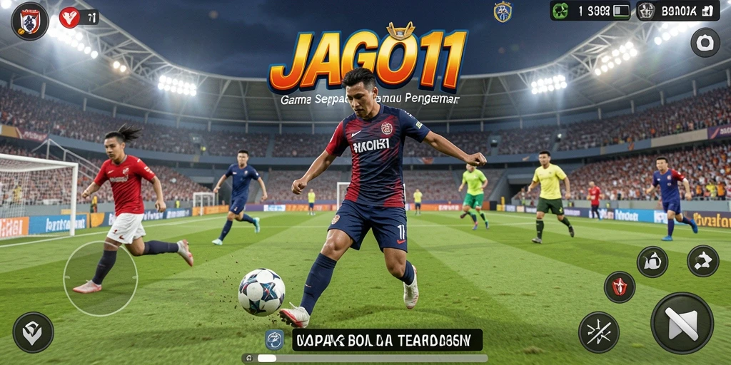 Tampilan gameplay JAGO11 yang menakjubkan memperlihatkan aksi seru di lapangan.