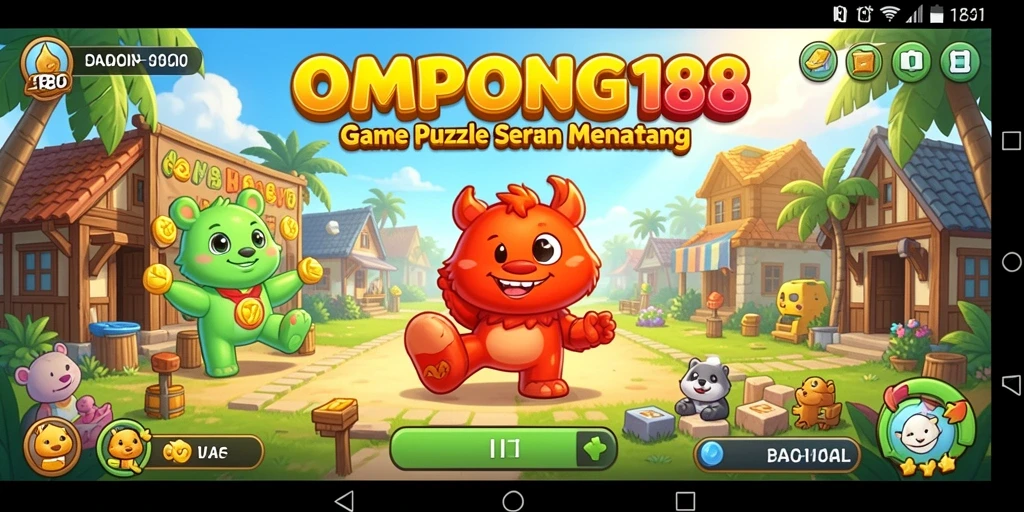 Tampilan gameplay OMPONG188 yang menarik dan penuh warna.