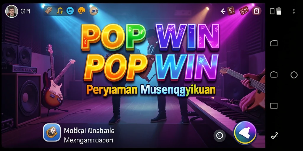 Screenshot gameplay POPWIN yang penuh warna dan interaktif.