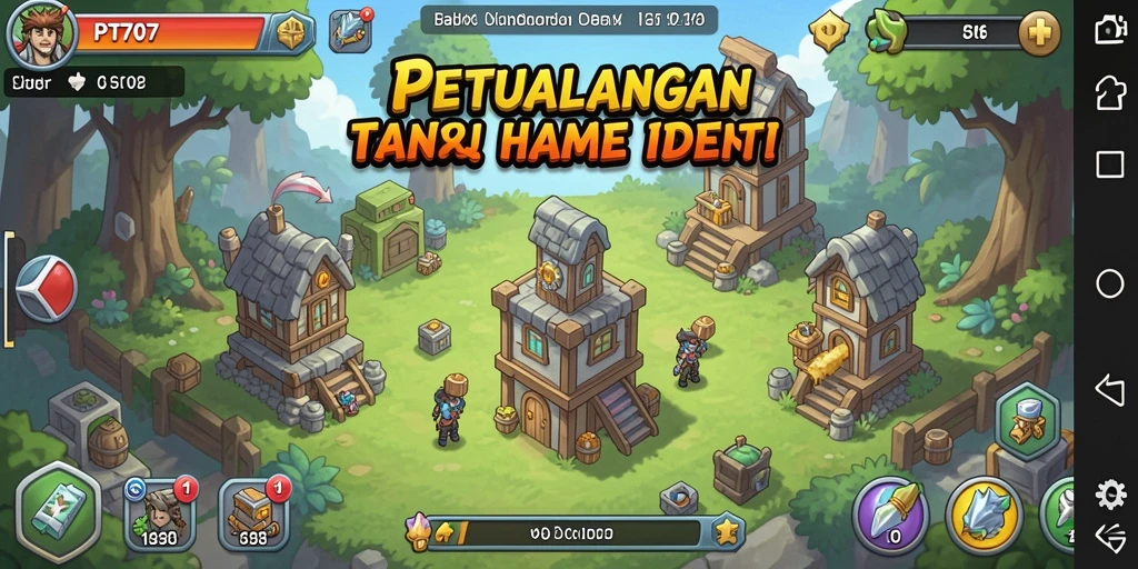 Tampilan gameplay PT707 menunjukkan aksi santai dan mekanisme Idle yang menarik.