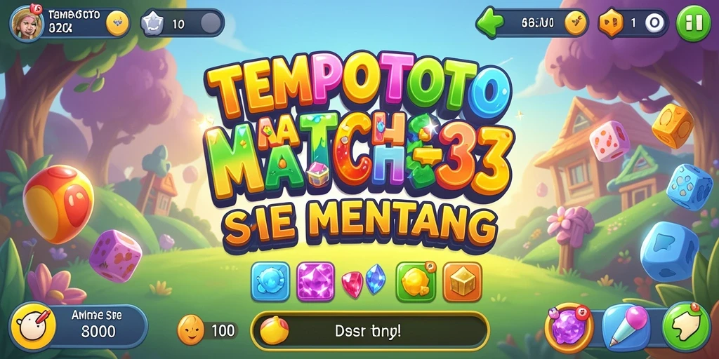 Gameplay TEMPOTOTO yang seru dan berwarna-warni.