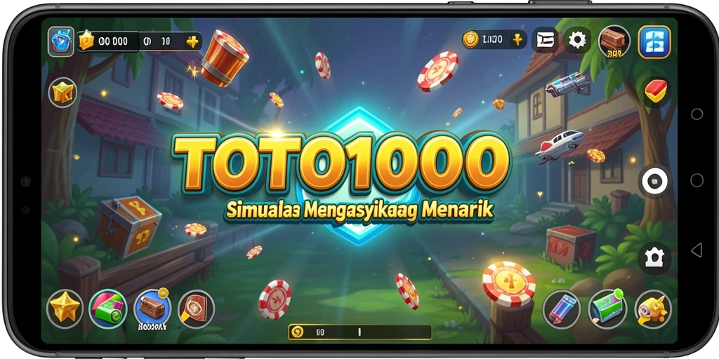 Tangkapan layar permainan TOTO1000 menunjukkan grafis dan gameplay menarik.