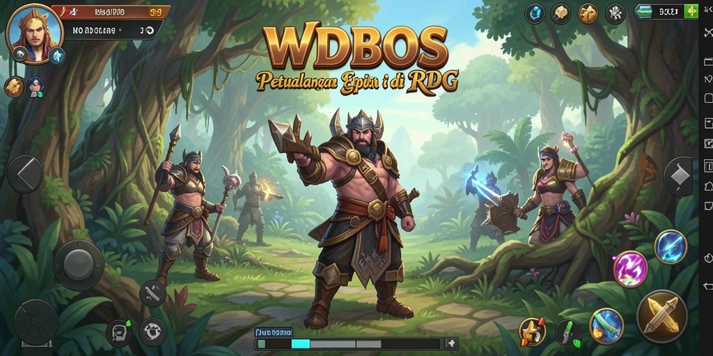 Screenshot utama WDBOS menampilkan aksi seru dari gameplay RPG.