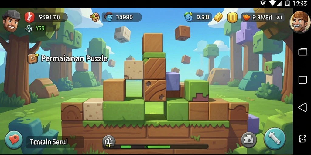 Screenshot utama Y89 menampilkan gameplay Puzzle yang menantang dan seru.